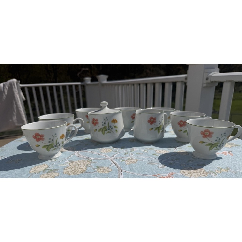 Castle court April Flowers Tea Set MINT